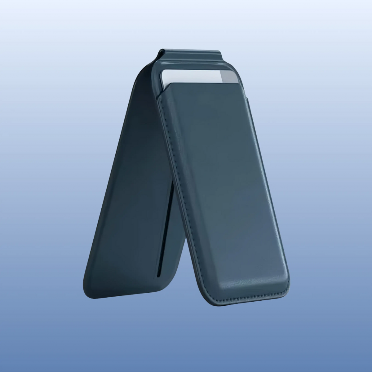 Cartera plegable de piel