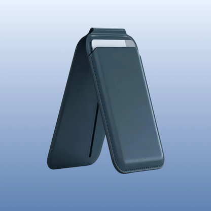 Cartera plegable de piel