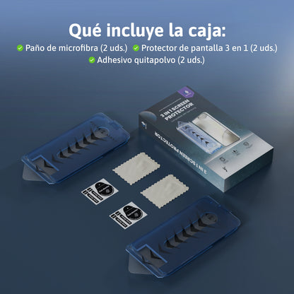 Protector de pantalla 3 en 1 - Samsung-A
