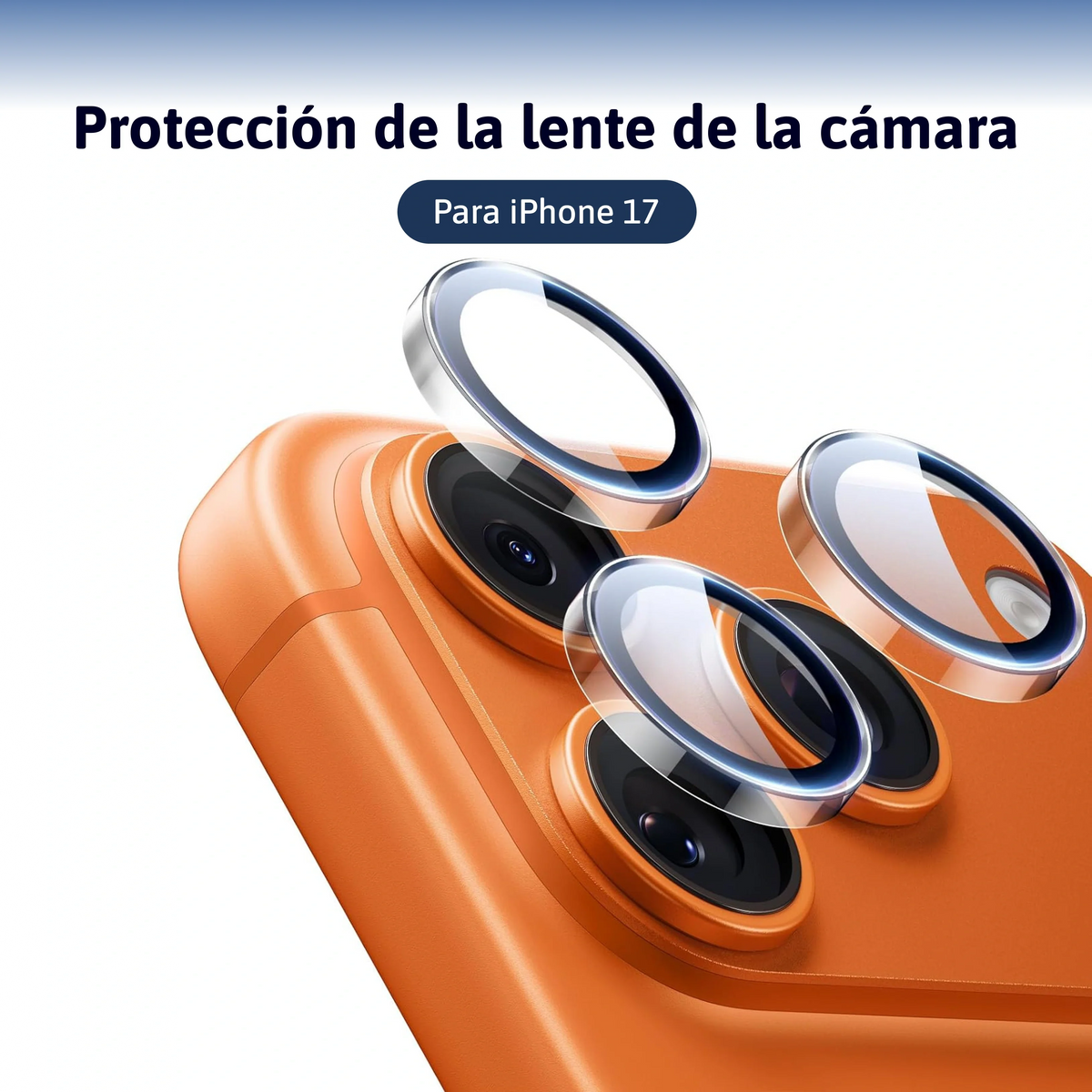 Protección de lente de cámara iPhone 18 Pro/ 18 Pro Max/ 17/ Air/ Pro/ Pro Max