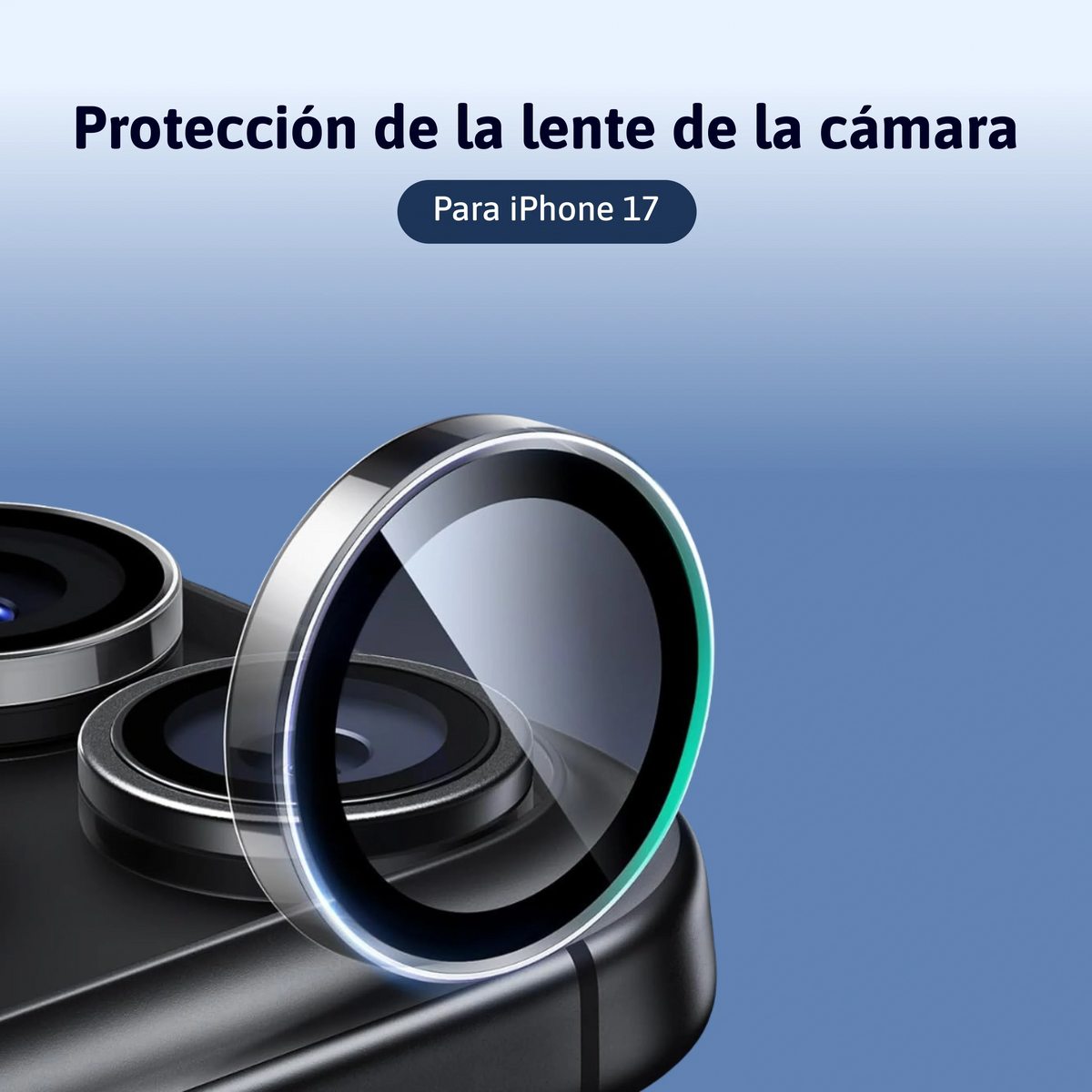Protección de lente de cámara iPhone 18 Pro/ 18 Pro Max/ 17/ Air/ Pro/ Pro Max