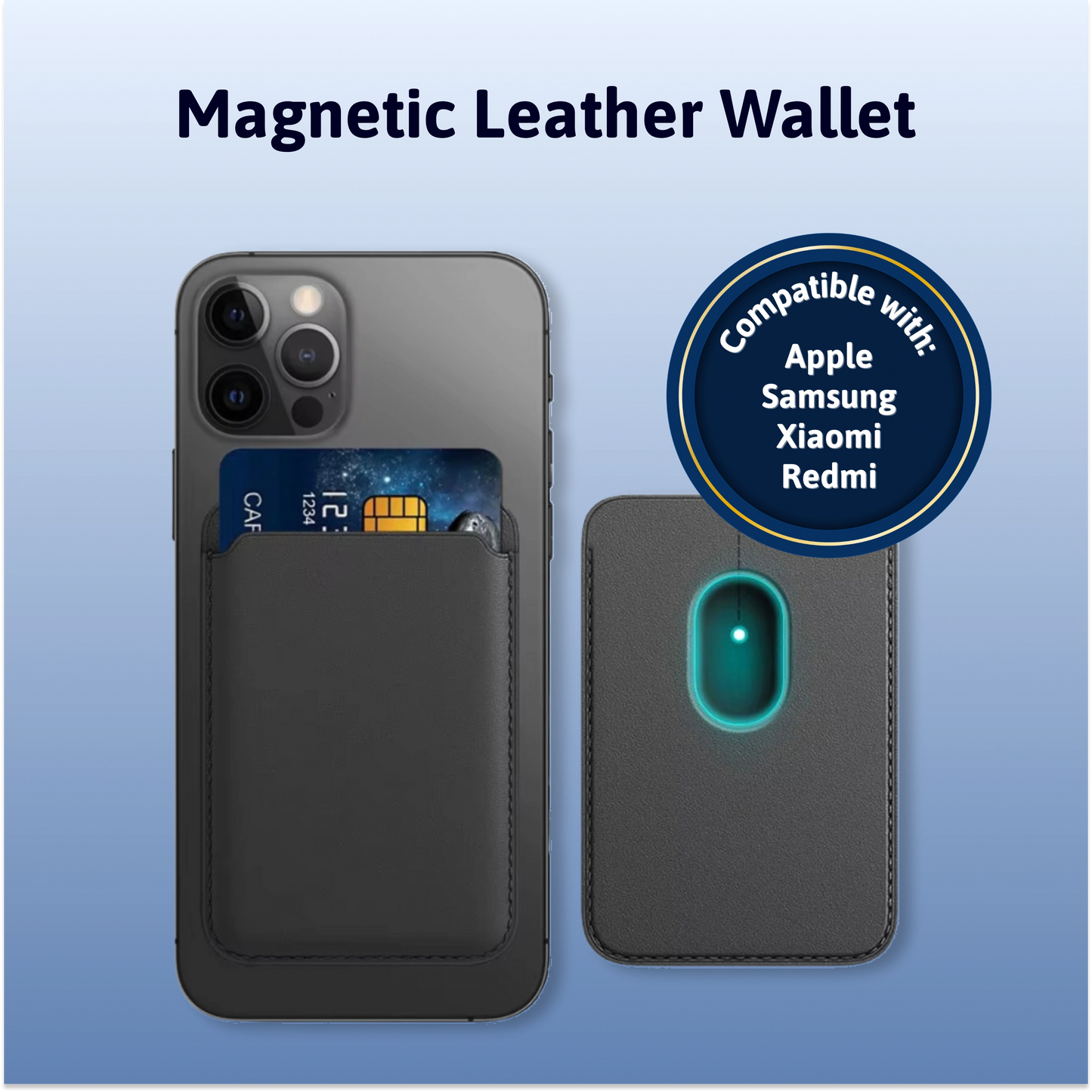 Magnetic Leather Wallet
