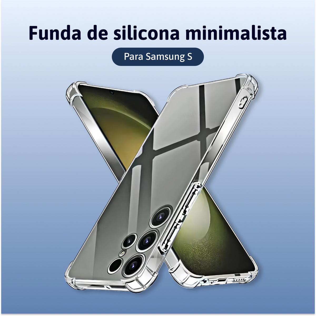 Funda minimalista de silicona Samsung S