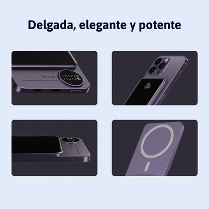 Batería externa magnética e inalámbrica