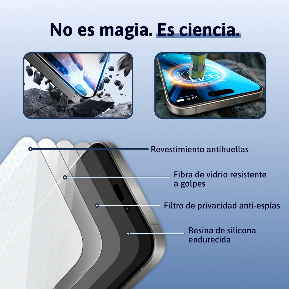 Protector de pantalla 3 en 1 - iPhone
