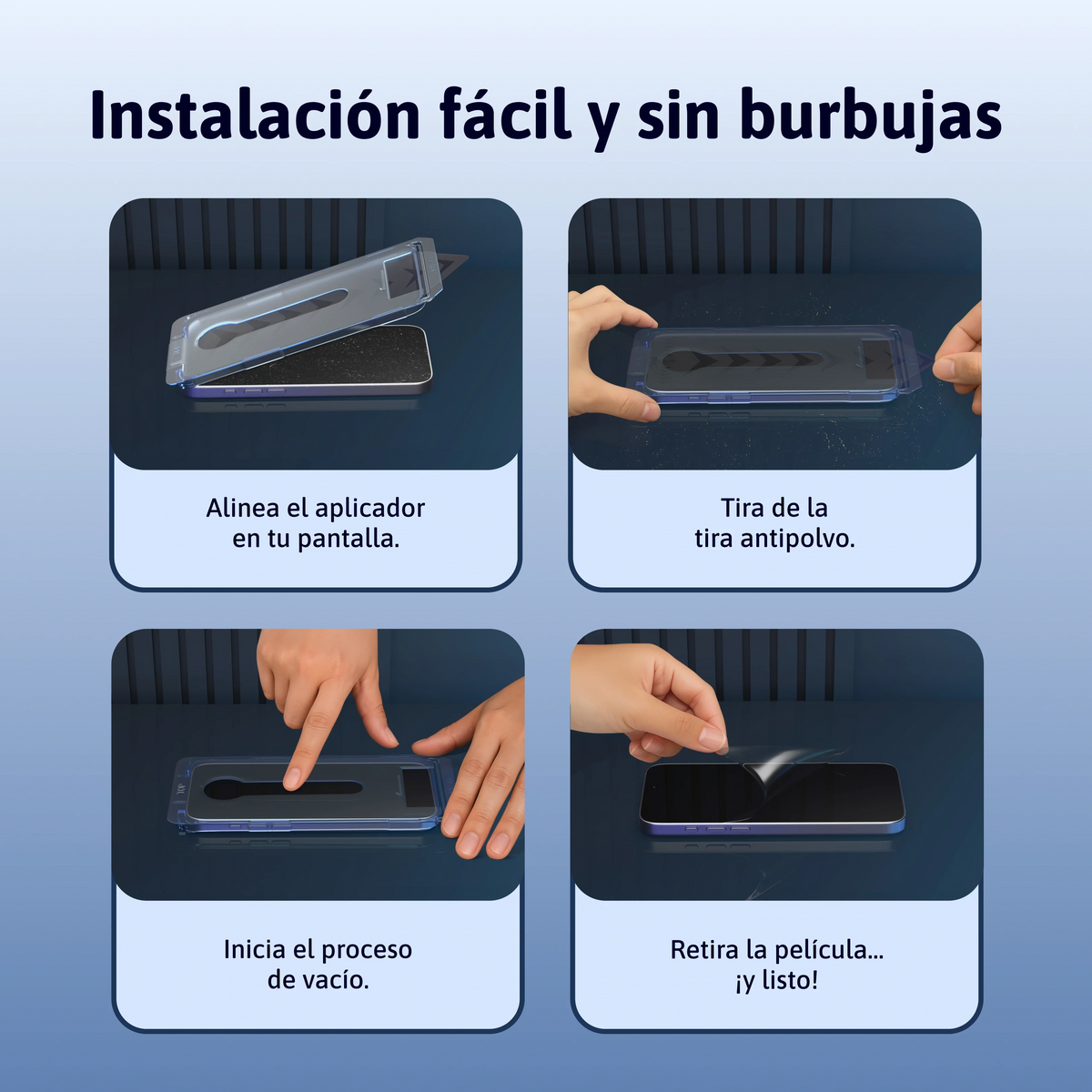 Protector de pantalla 3 en 1 - iPhone