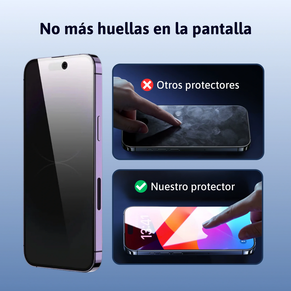 Protector de pantalla 3 en 1 - iPhone